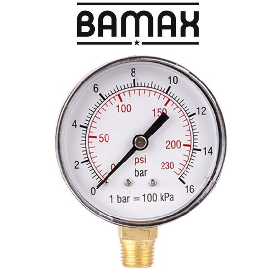 Pressure Gauge 0-16bar 1/4lower63mm